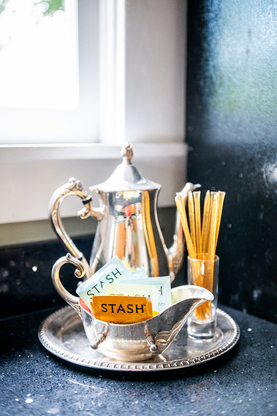 Enjoy a cup of tea on the back porch!