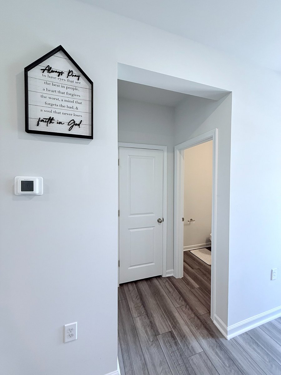 Second floor: Storage closet, and powder bathrooom
