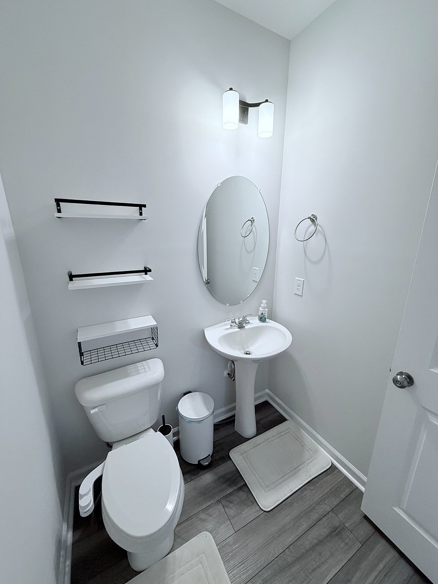 Second floor: Powder bathroom