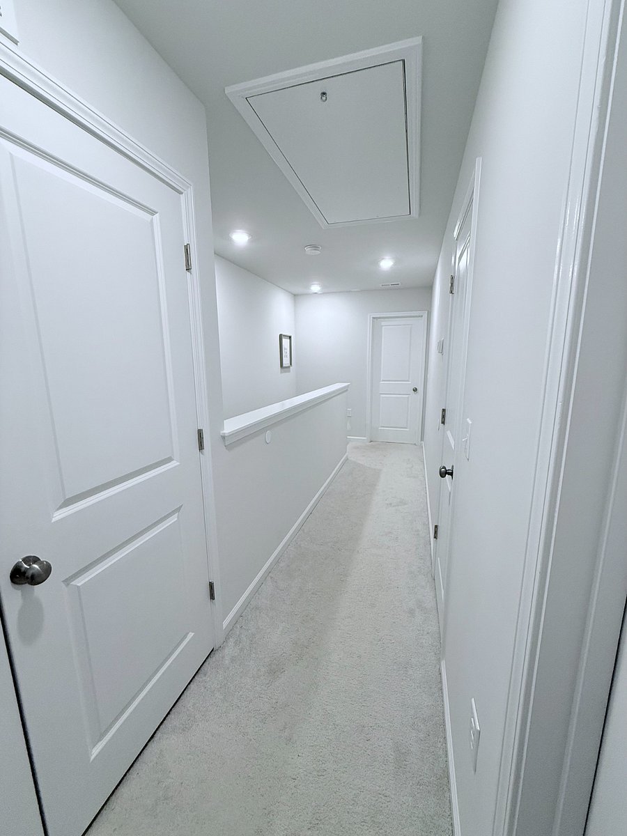 Third floor: Master bedroom, closet, laundry closet
