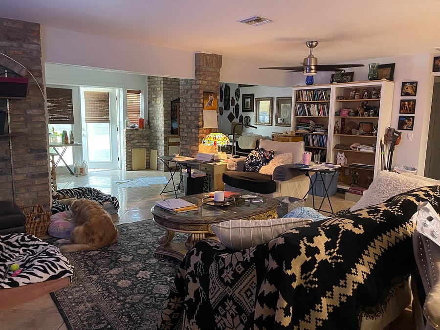 Spacious family room