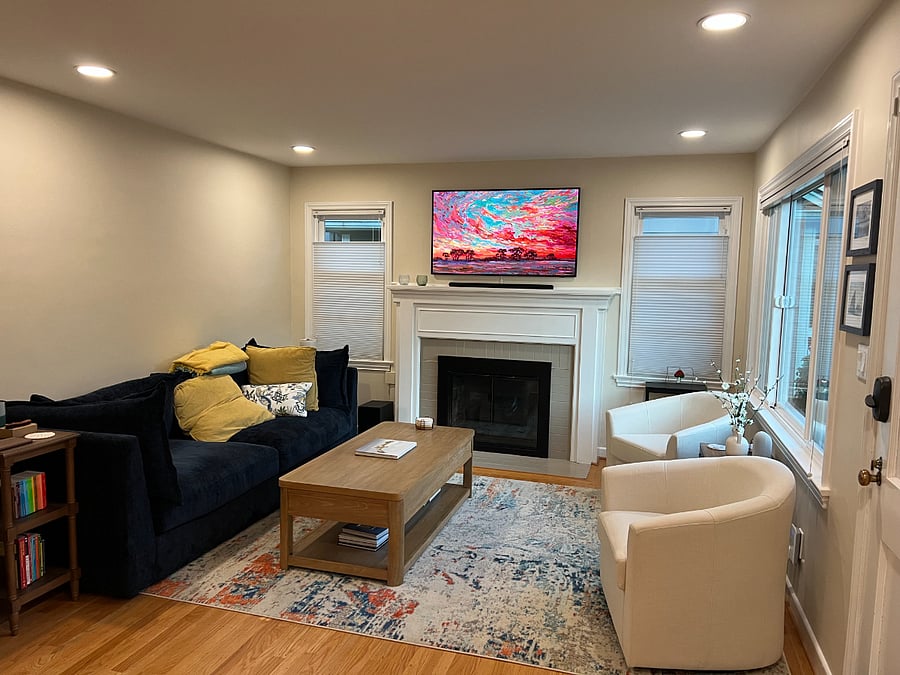 Upstairs - living room
