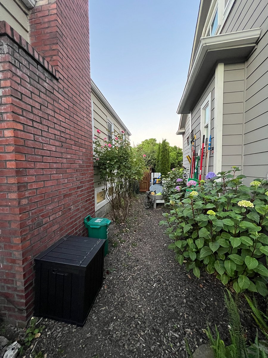 South side of house
