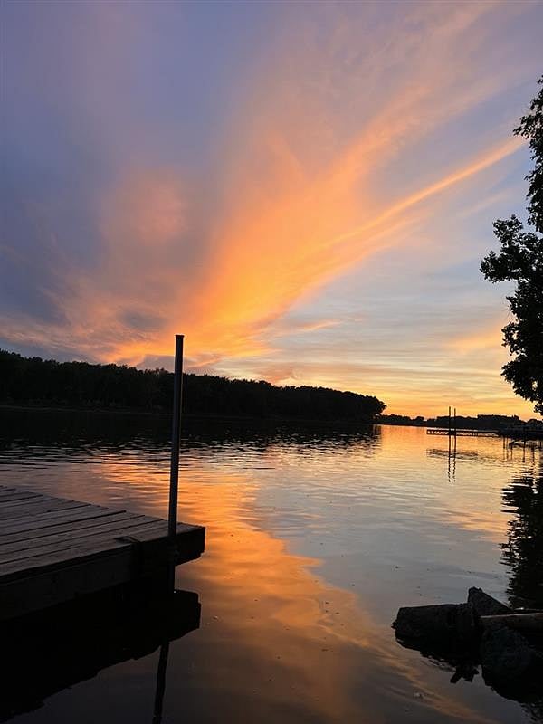 Watch the sunset in back yard!