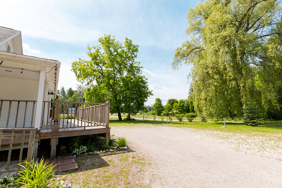 Ample parking area