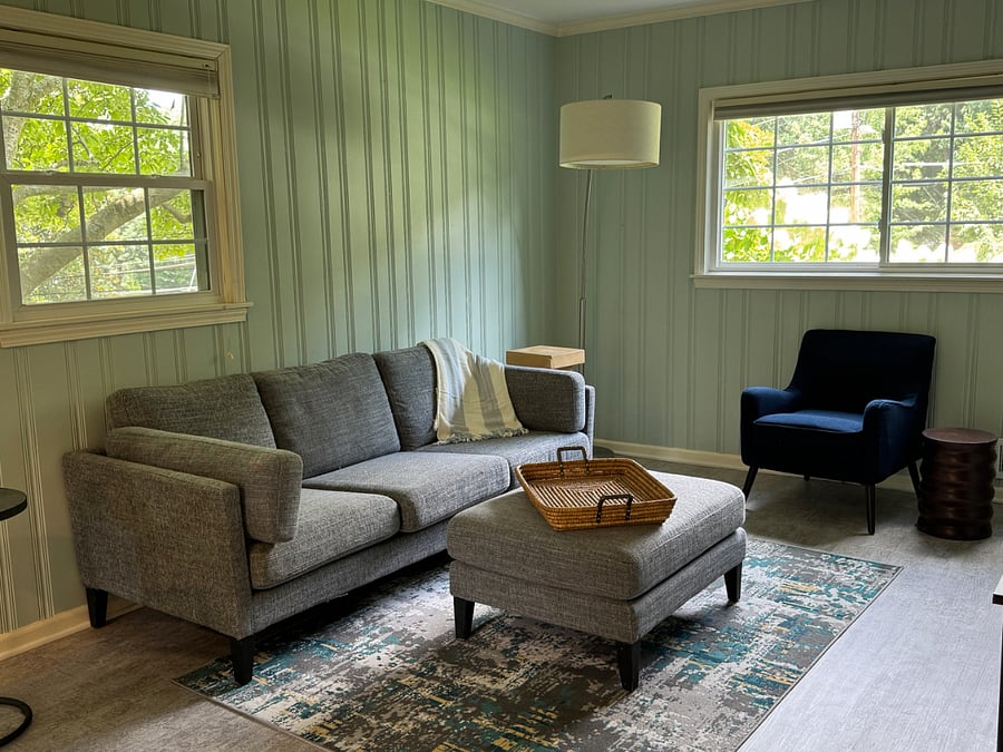 Cozy seating to enjoy your Smart TV