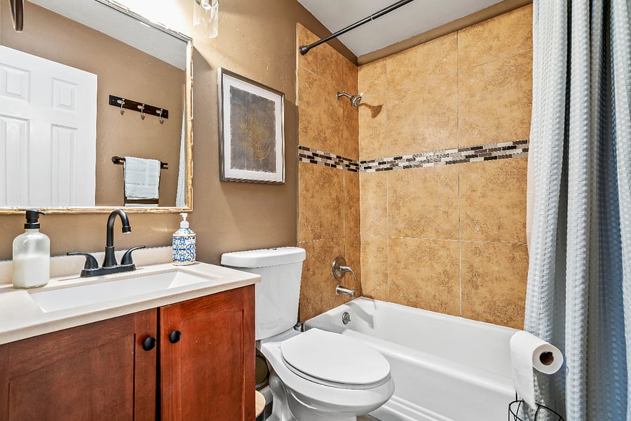 Hallway Bathroom.