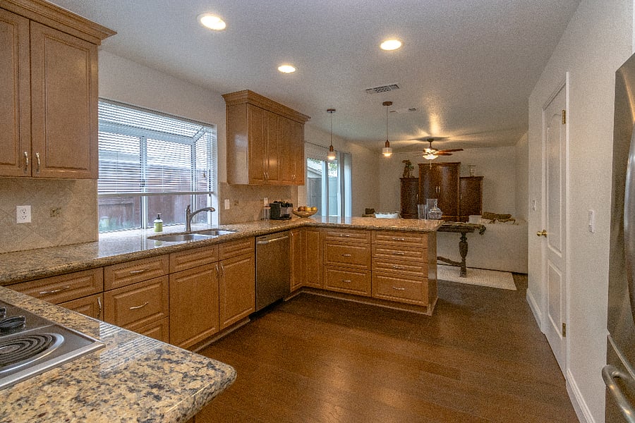 Kitchen
Views will improve in March. We like seeing flowers when we wash the dishes.
We are having major plant renovation in our backyard Feb -March