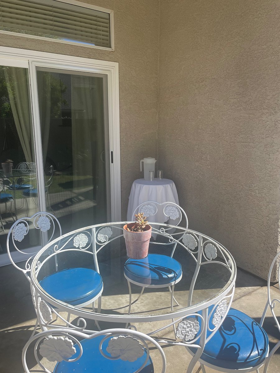 Off the Dining room patio -
Take in a sunshine meal or well deserved refreshment.