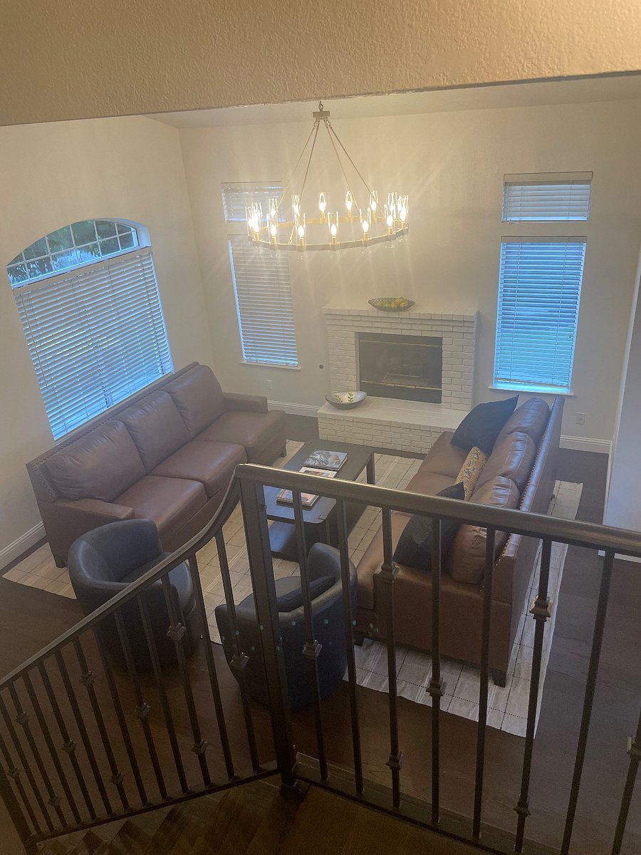 elevated photo of great room