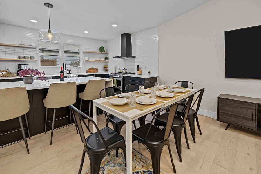 Dine at the table and enjoy a great meal together
