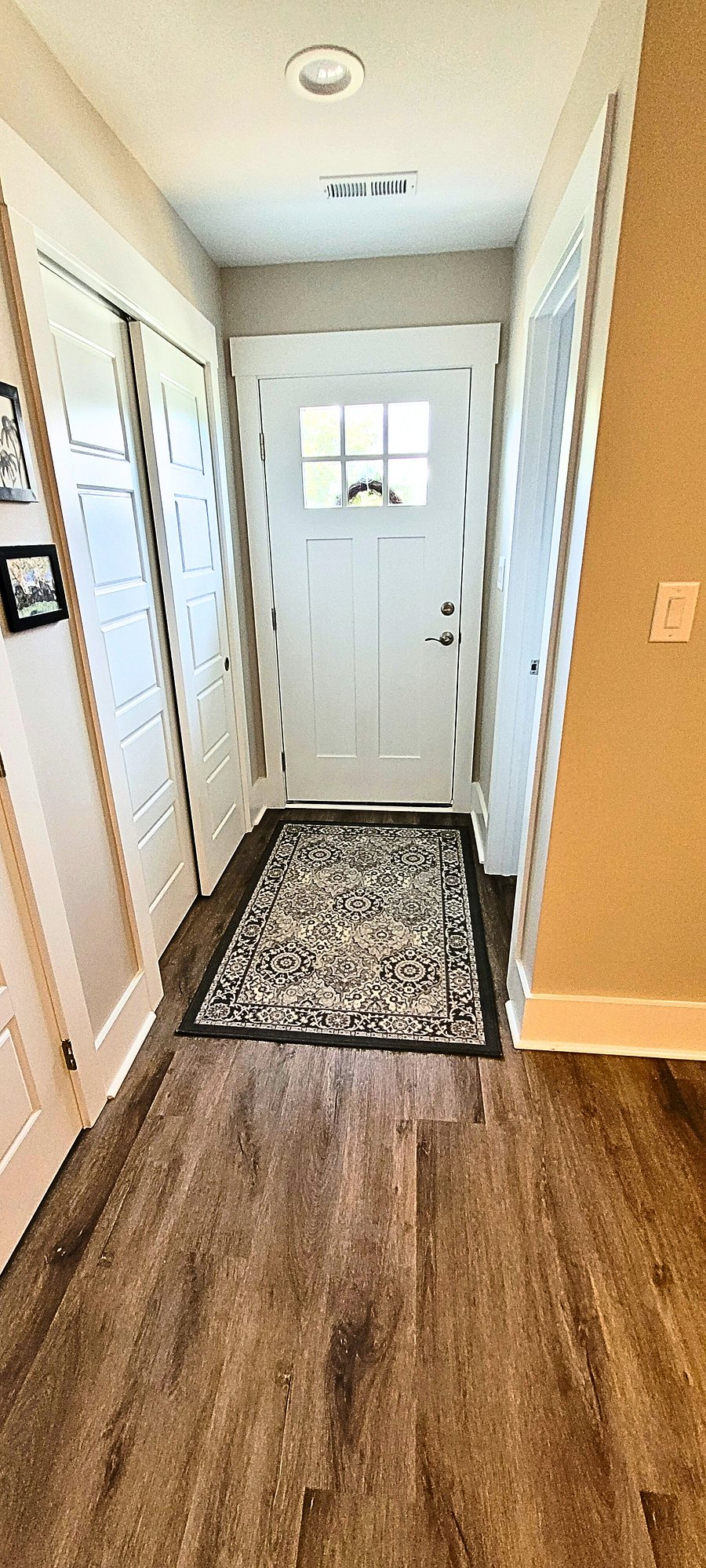 entrance, closets