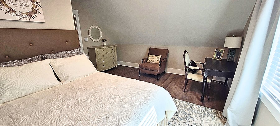 Separate Bedroom includes desk