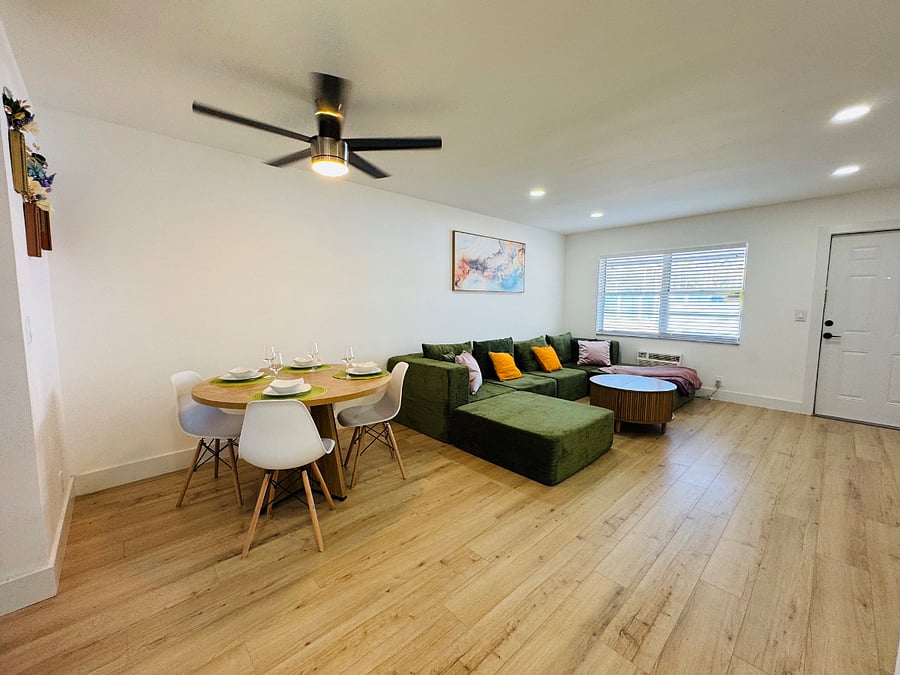 Spacious and inviting, the living room offers plenty of room to relaxperfect for movie nights, game time, or simply unwinding in comfort.