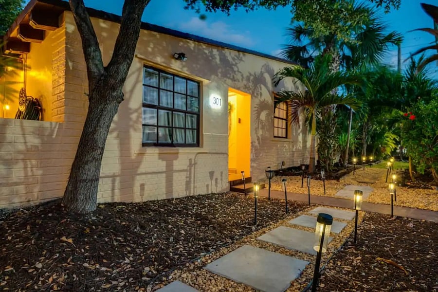 Front Walkway Night