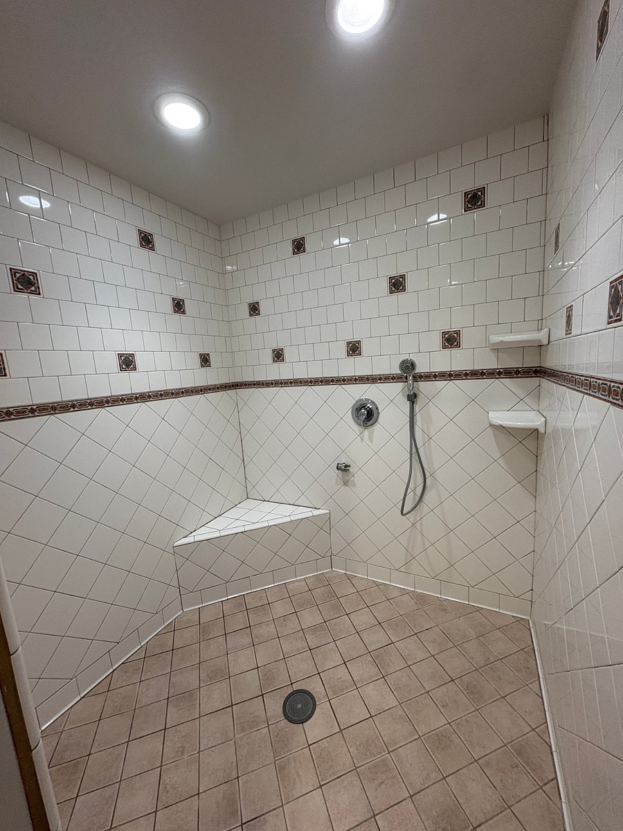 Large walk in shower