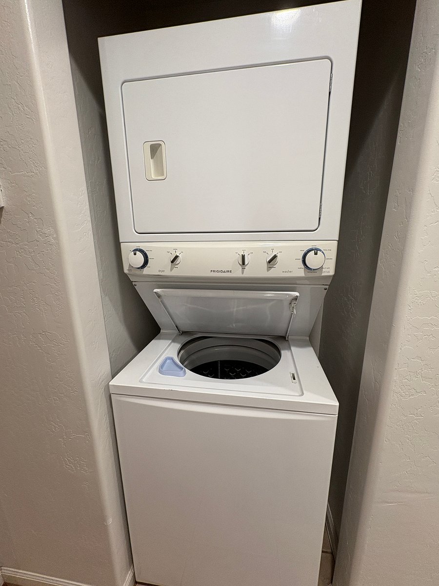 Stackable washer and dryer