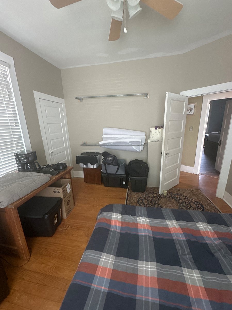 Bedroom ready for move in, use what furniture you need, my extra things in storage will be moved out upon rental! 
