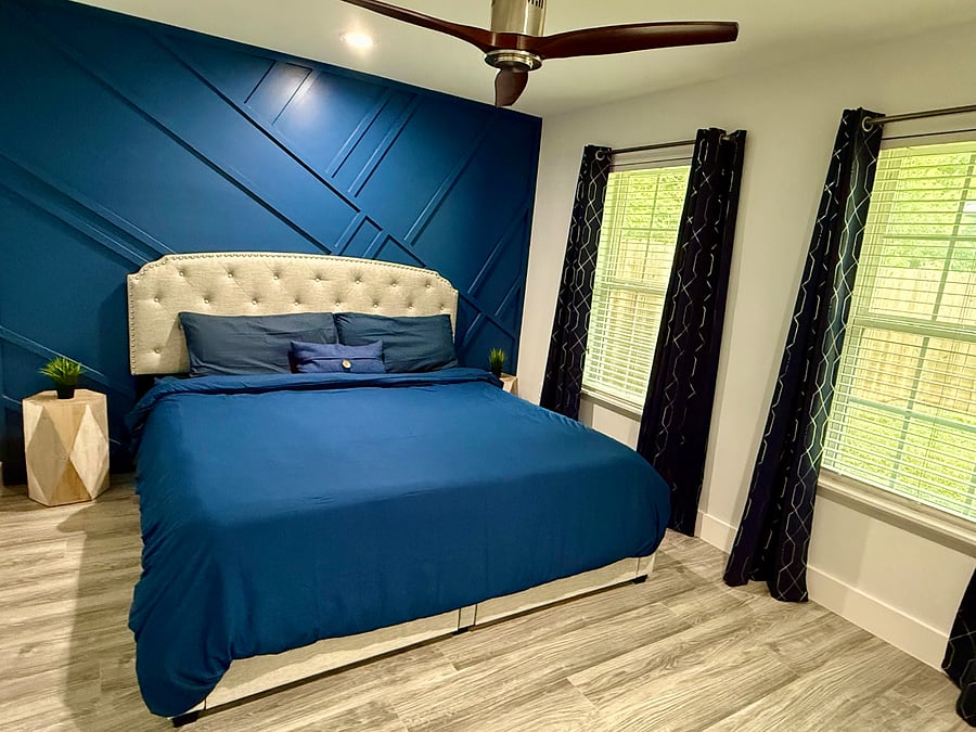 Bedroom 1 with king bed