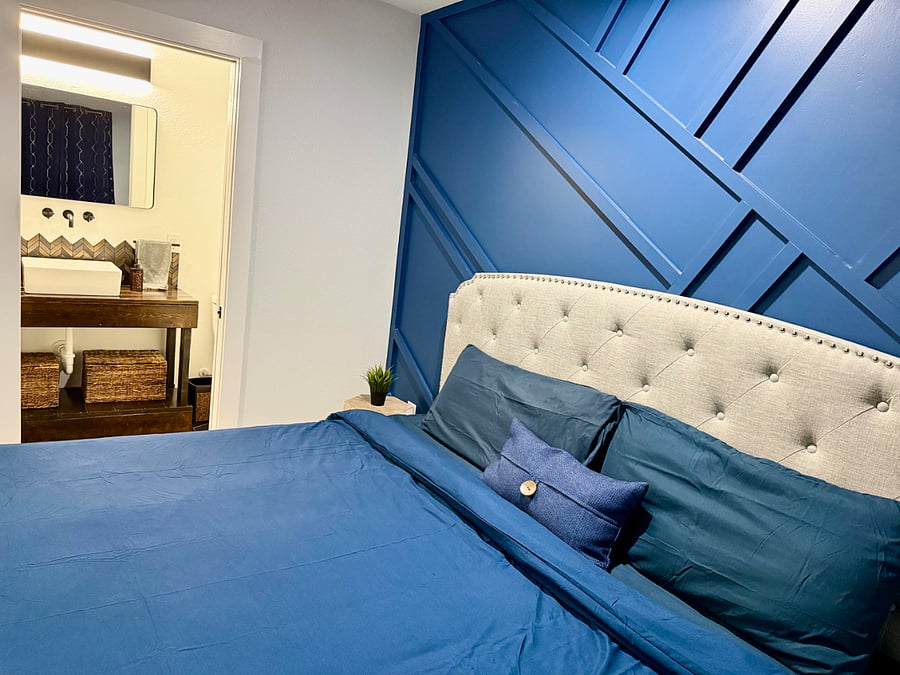 Bedroom 1 with en suite bathroom