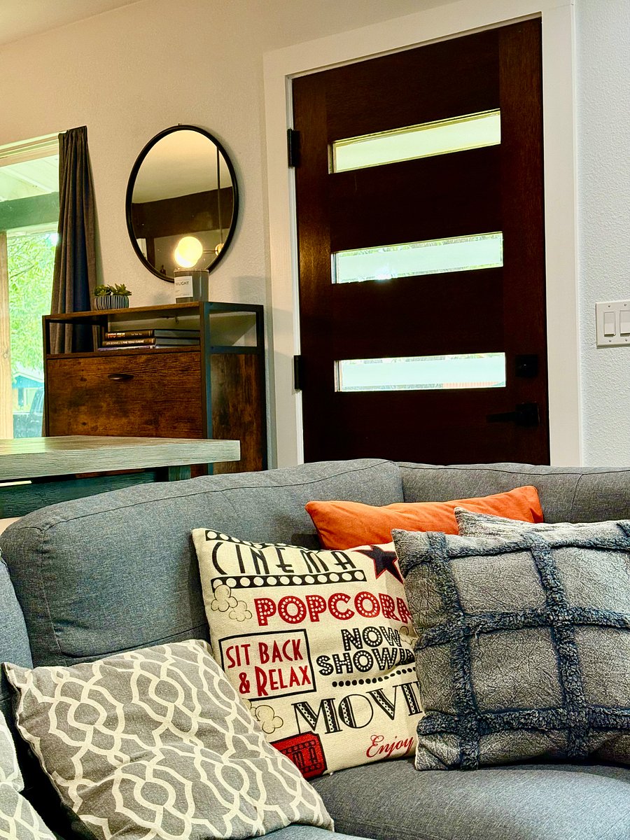 Living room and front entry