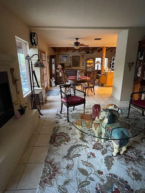 Living Room, Dining Table, and Family Room