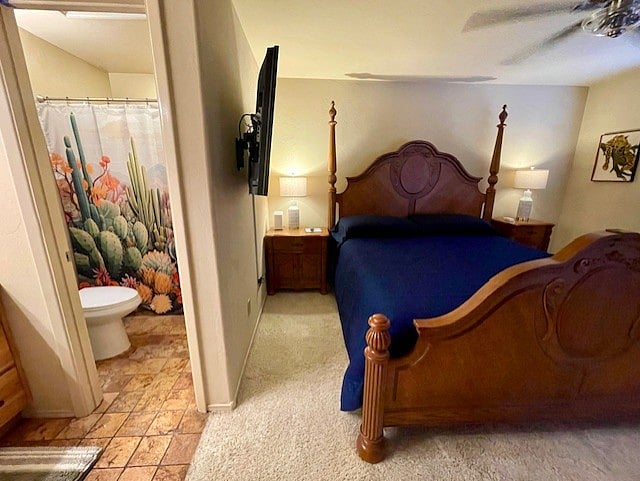 Bedroom and Private Bathroom