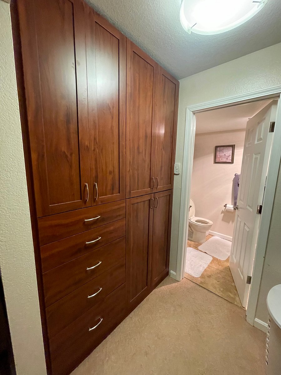 A lot of built in closet space
