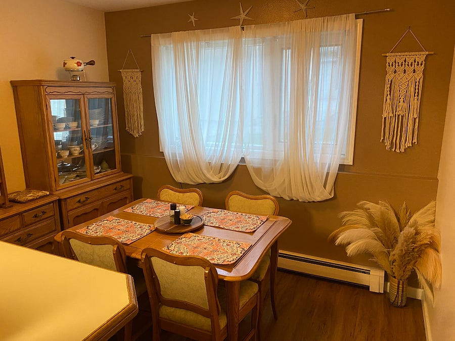 Dining room off kitchen.