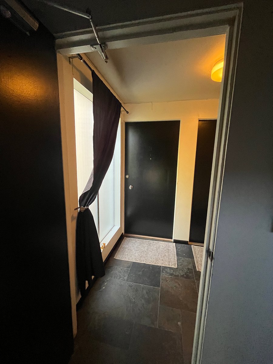 Front door to Apartment 3, the Green Room, is just up one short flight of stairs.