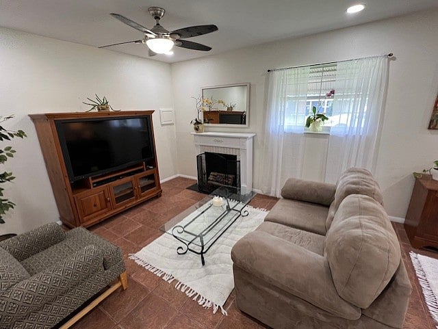 Furnished Family Room with Roku TV 