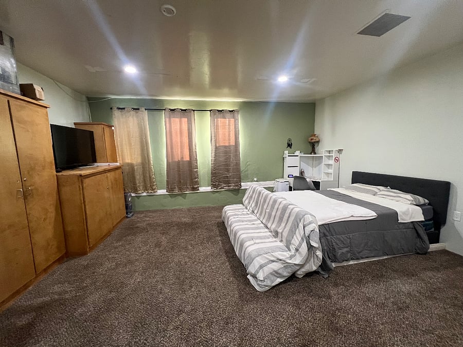 Queen size bed and full futon 