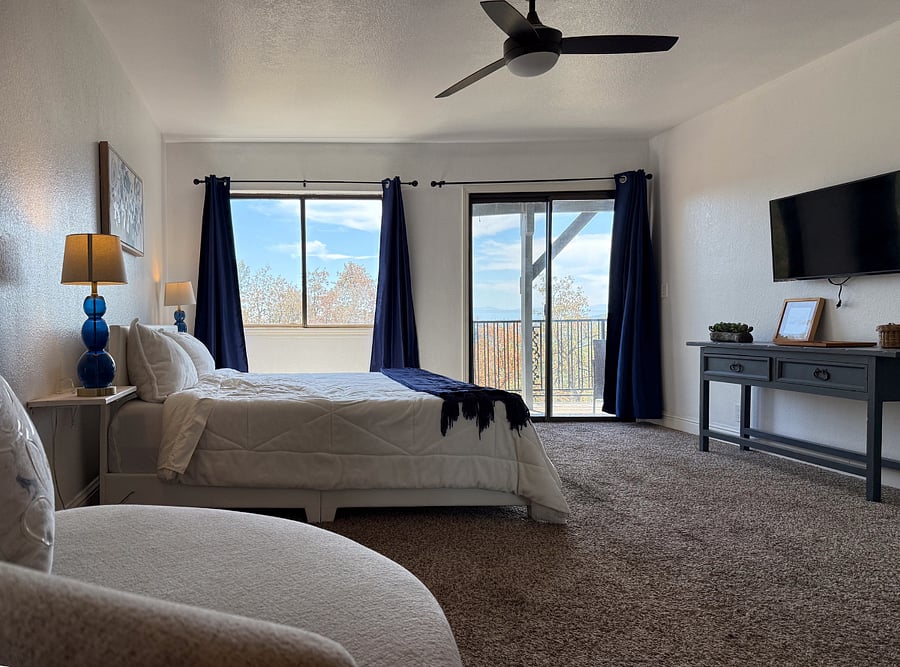 Bedroom #1 Slider to Middle floor Balcony