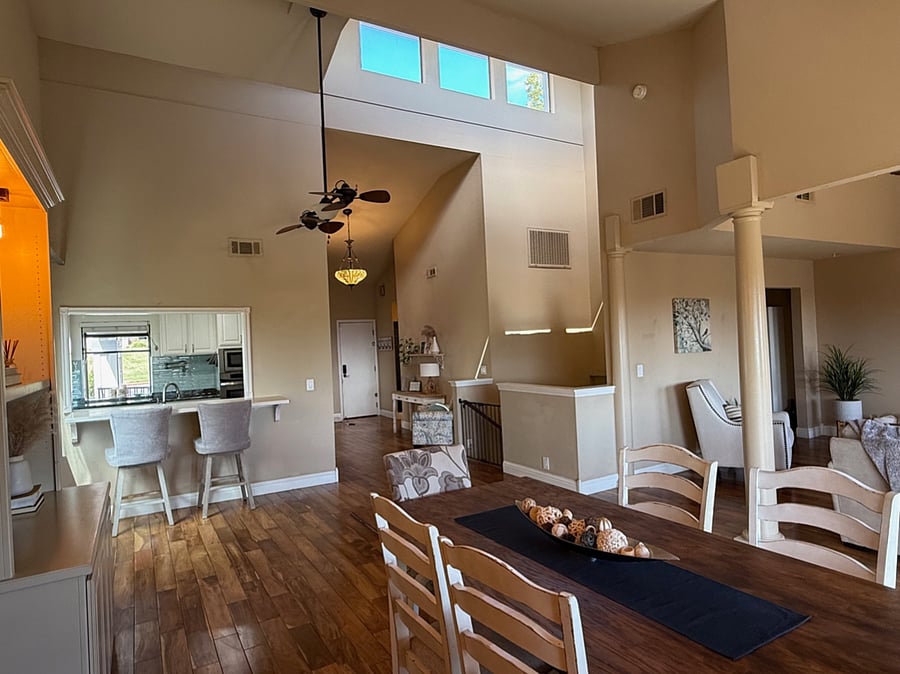 Bar looking into Kitchen