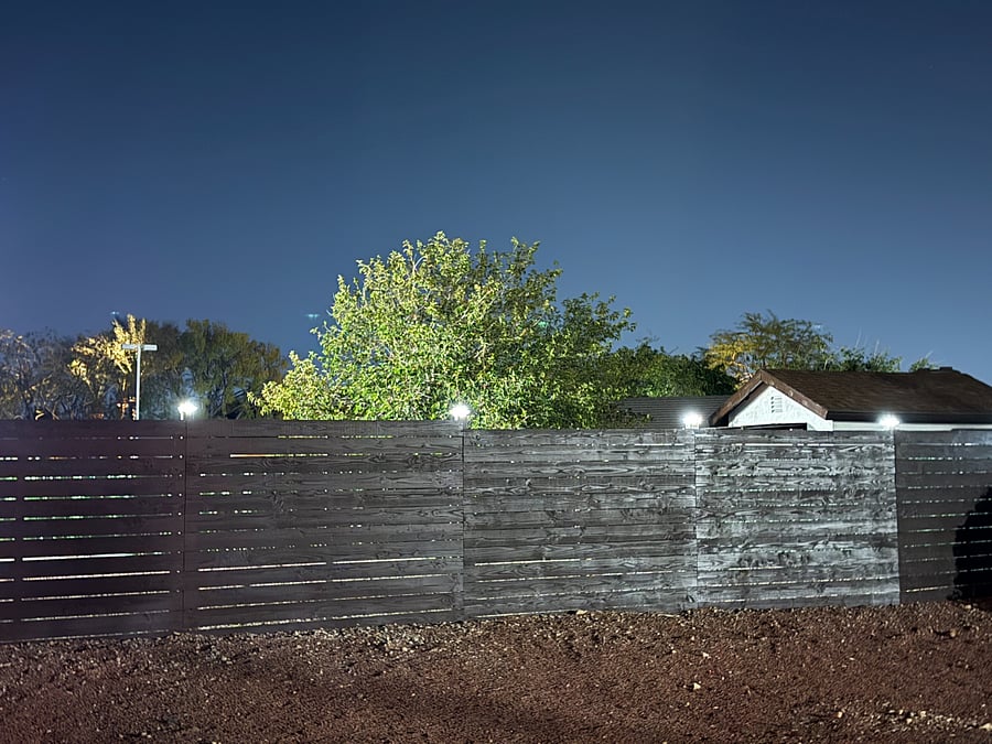 Exterior Fence surrounding Property, & Security Gates.