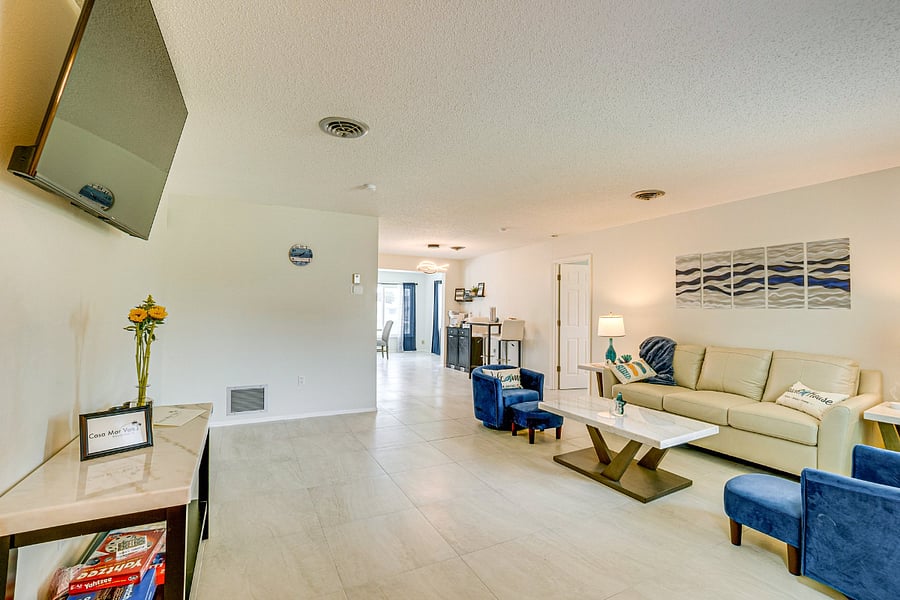 Living room from front door