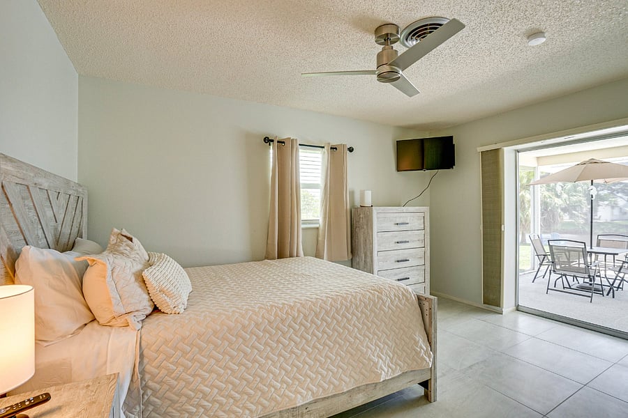Guest Bedroom with Slider to Lanai