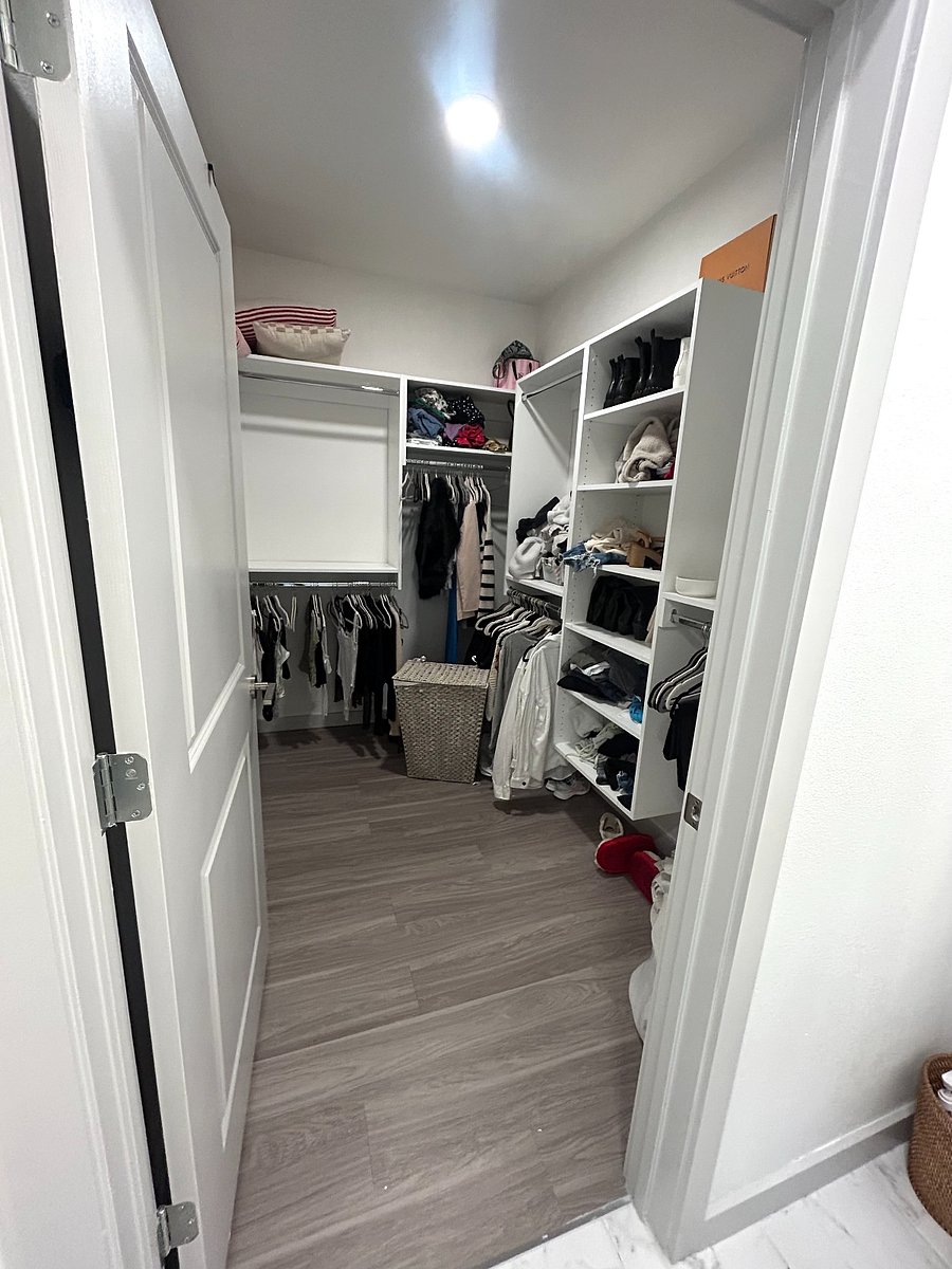 Closet will be cleared out.