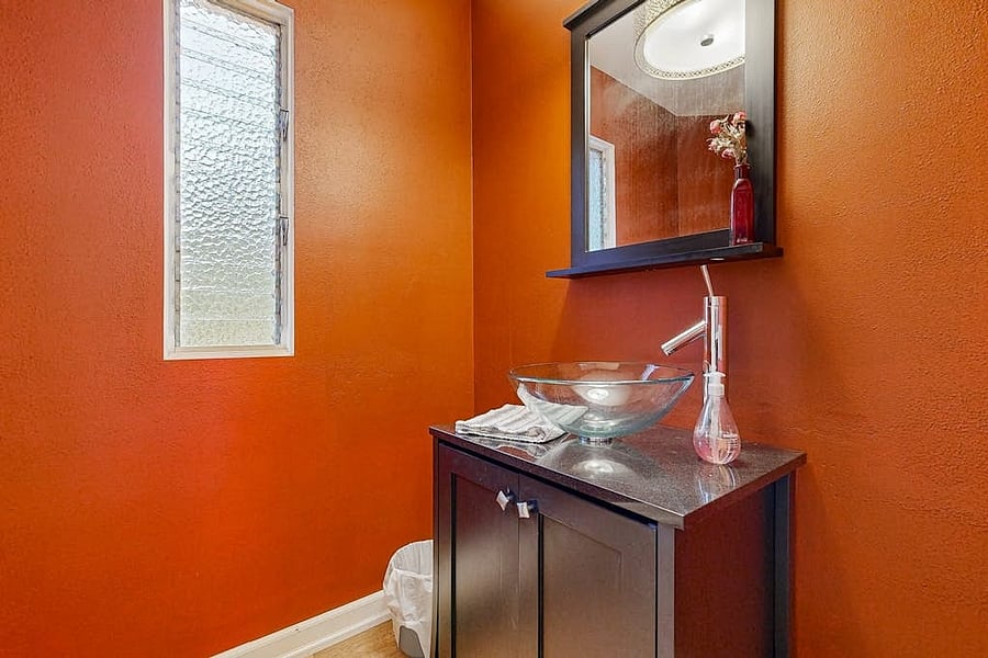Upstairs half bath