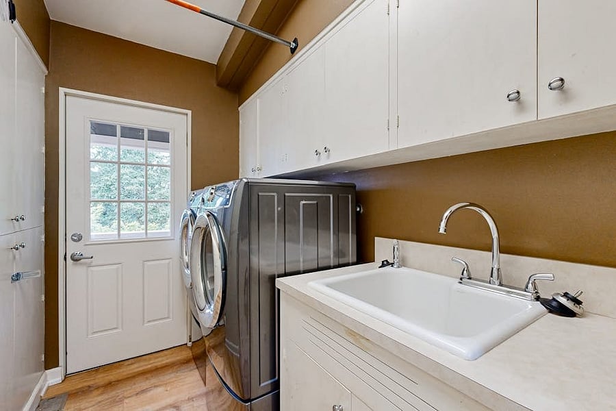 Upstairs laundry room