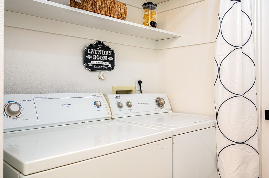 Full-size washer and dryer