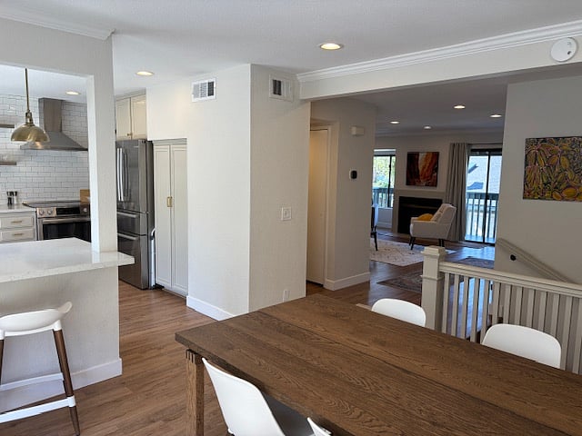 From dining room looking into living room