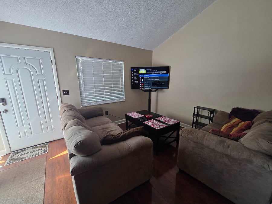 Living Room with Sofas and 55" TV