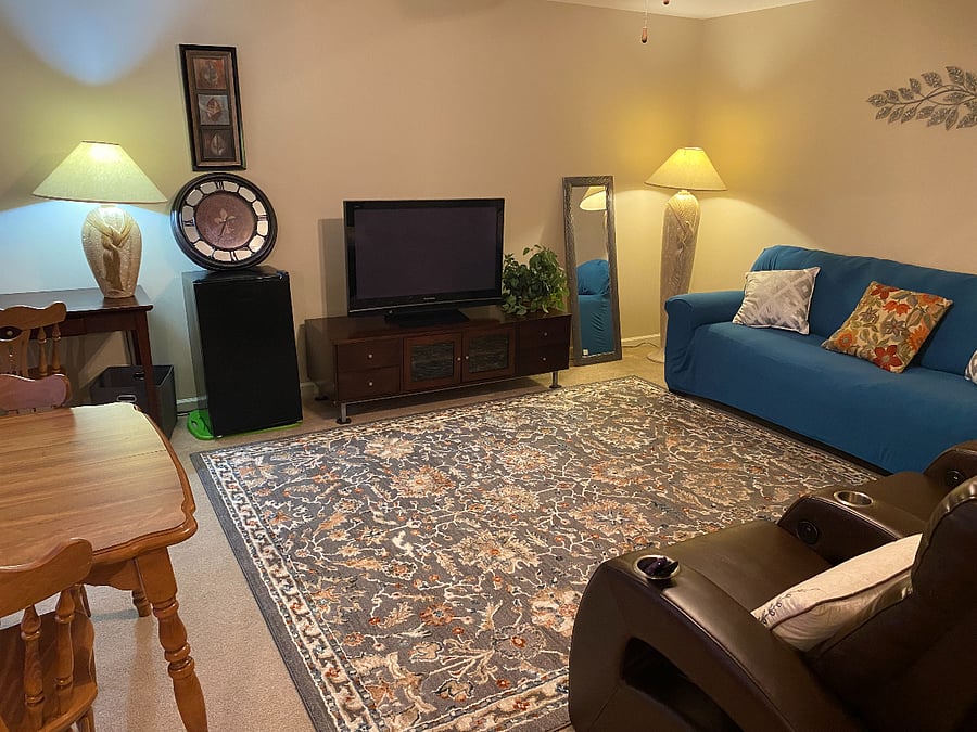 Private upstairs seating area
