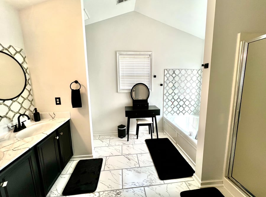 Primary Full bathroom 1 - attached to primary bedroom 1 for privacy