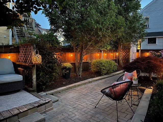 Lovely Backbay style garden space.