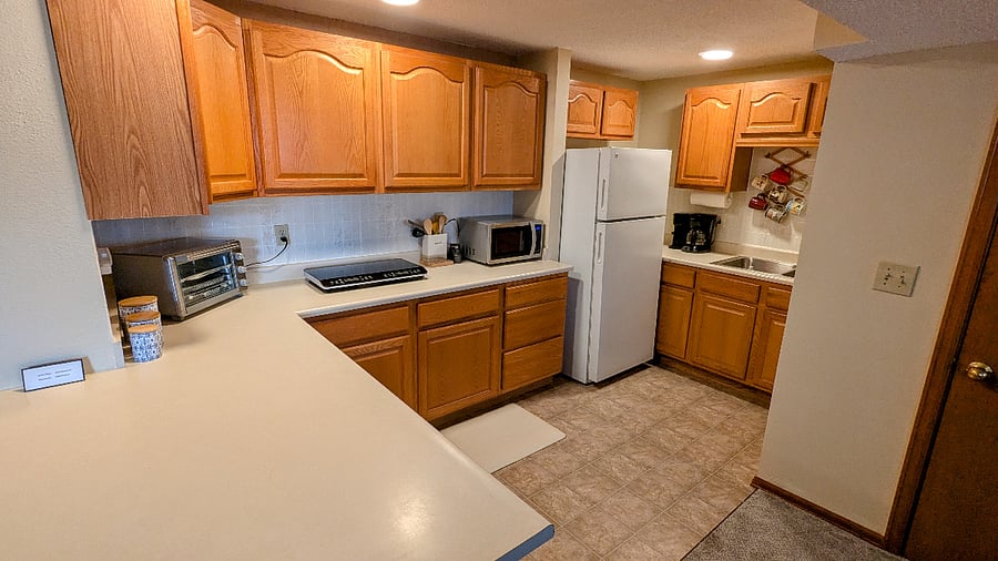 Fully stocked kitchen