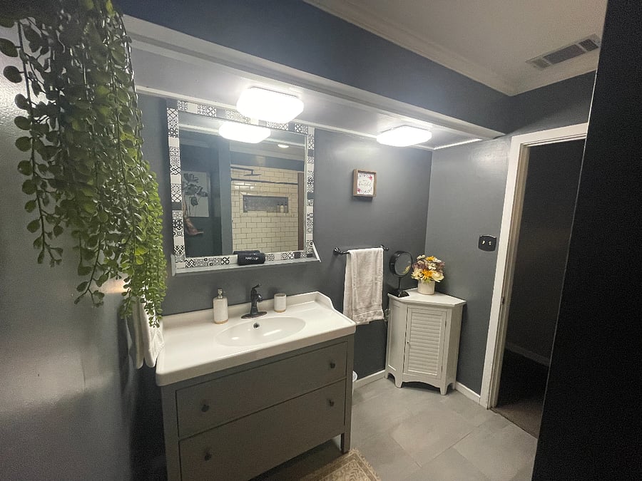 Hallway bathroom