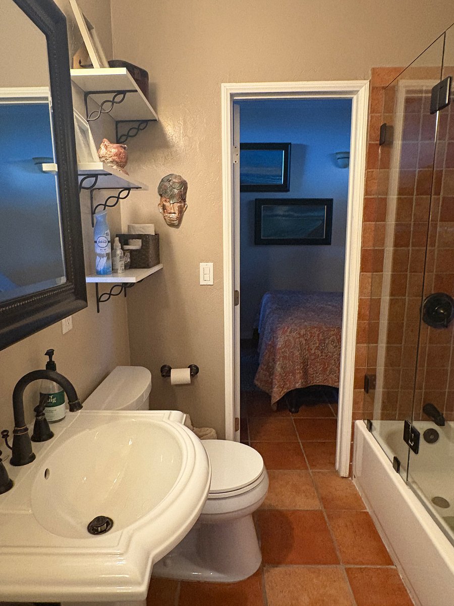 Larger bathroom