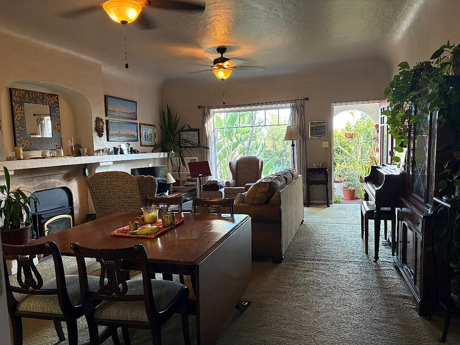 Living room from office area